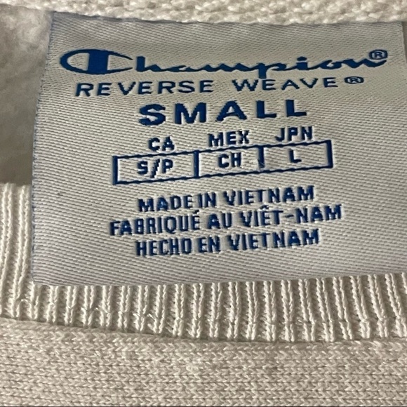 Champion life woman reverse weave pullover all over logo size small - Picture 8 of 9